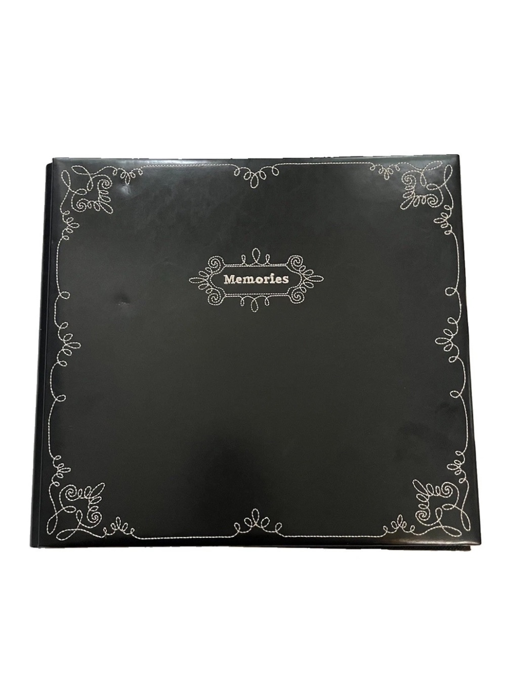 Vtg Elsa L. Inc. Memories Embroidered Scrapbook Album 12x12 Acid Free Black